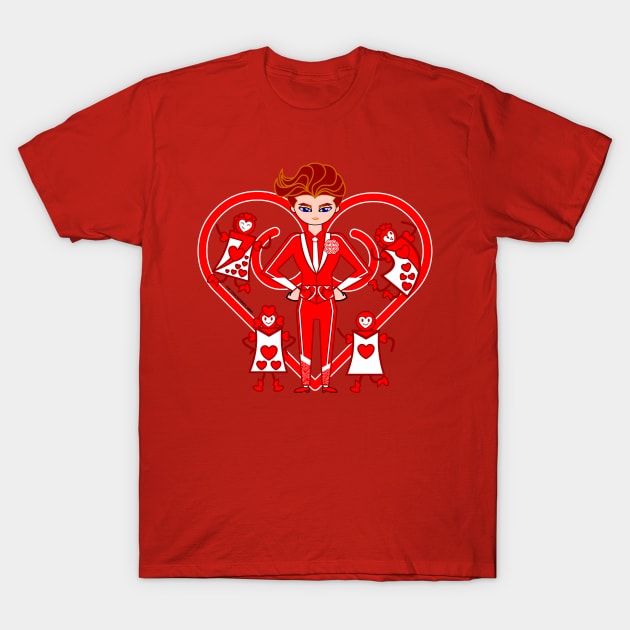 King of Hearts T-Shirt by cholesterolmind